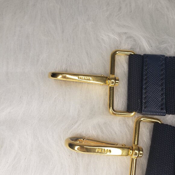 Prada Two-Way Canapa Tote - Blue Denim w/ Original Crossbody Strap & COA - Picture 17 of 17